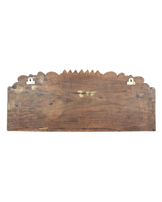 vaagai wooden Anantha Sayana Vishnu's Horizontal wall Hanging  panel 36"