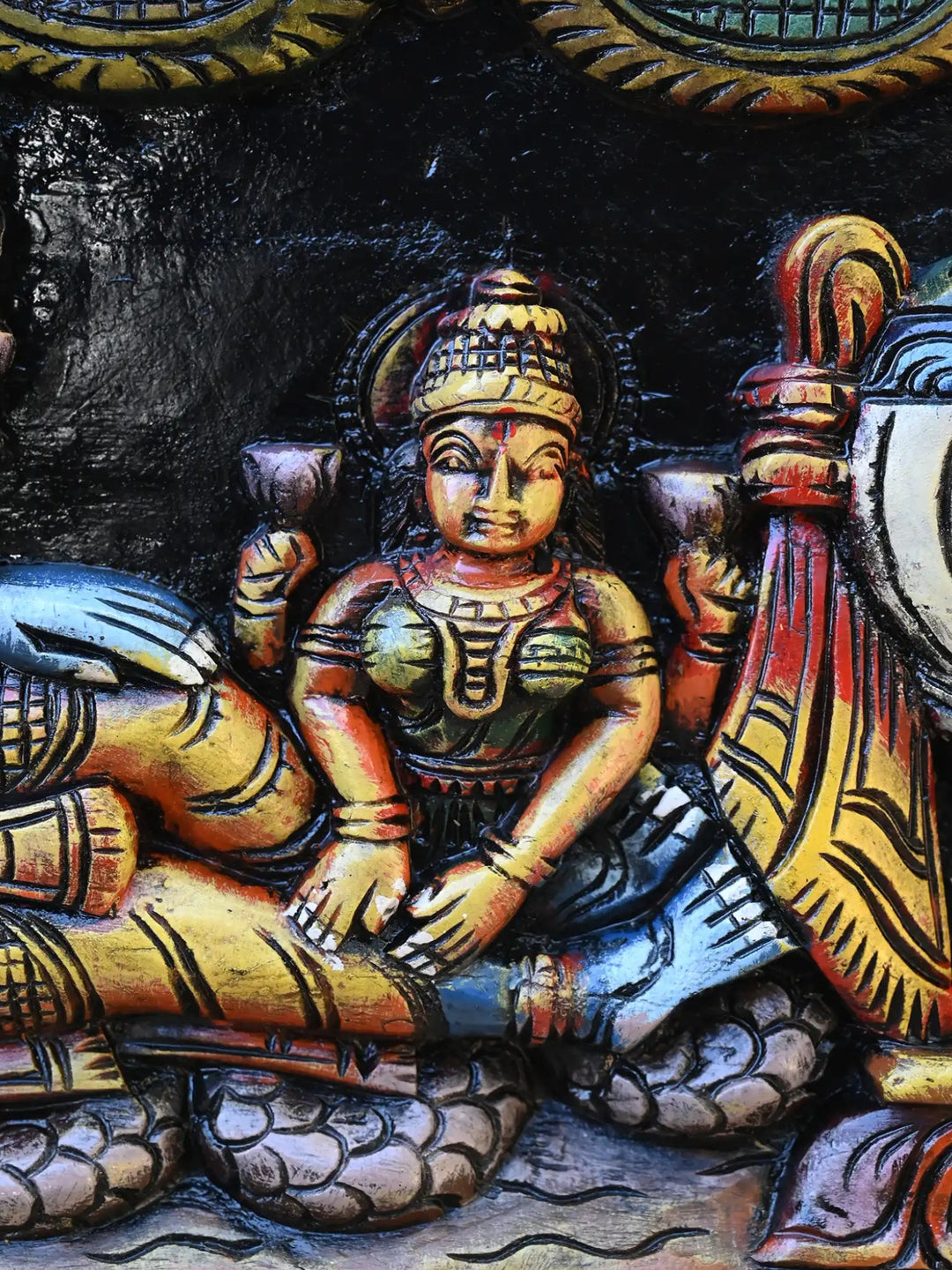 Multicolored Sri Ranganatha Swamy on Adishesha 36"