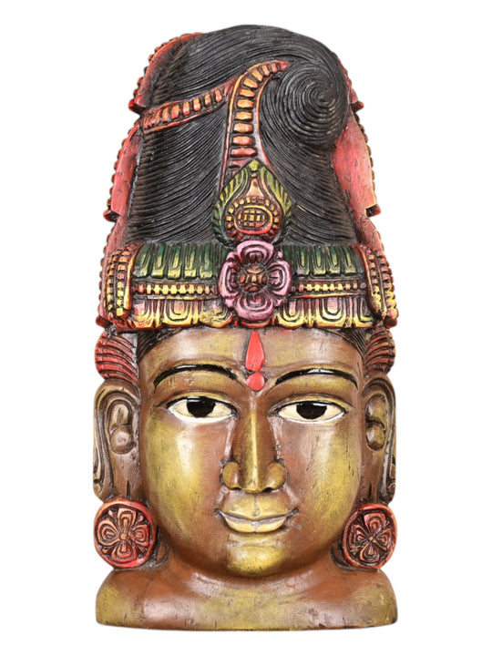 Lord Shiva Head As a Tribal Form 23"