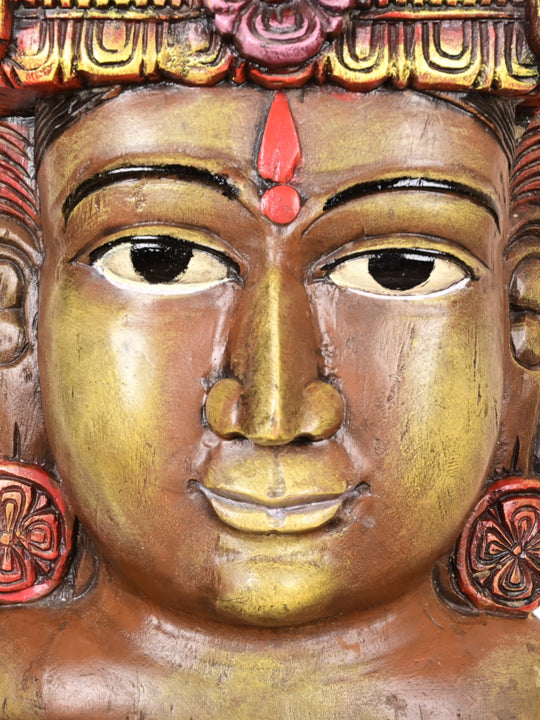 Lord Shiva Head As a Tribal Form 23"