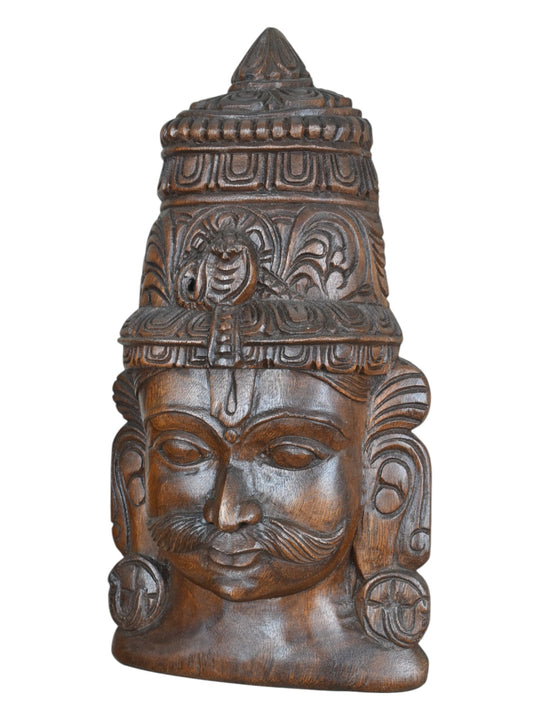 Garuda Alvar wooden  Face Mask 19"
