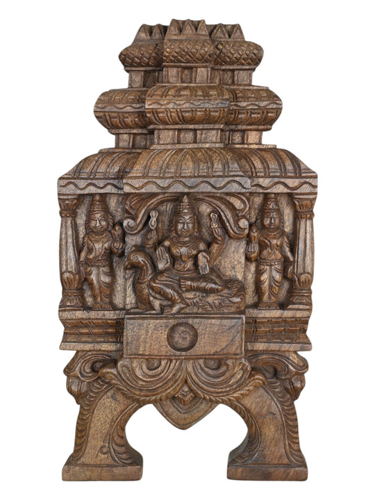 Temple-Style Lord Murugan With Valli & Deivanai 18"