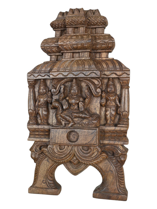 Temple-Style Lord Murugan With Valli & Deivanai 18"