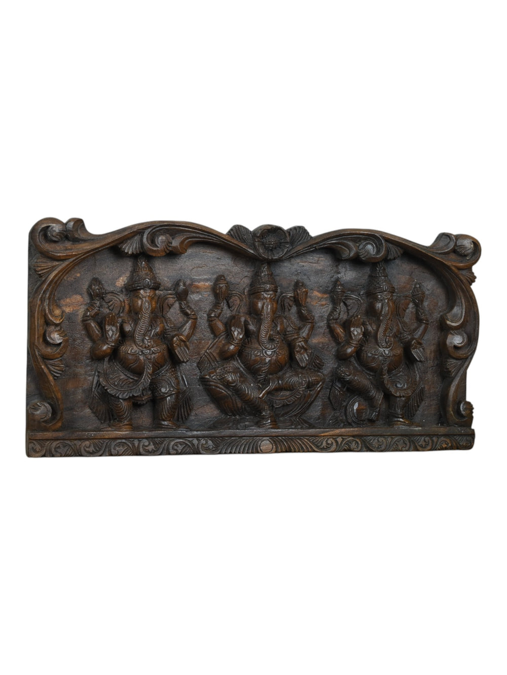 Wooden Ganesha wall decor