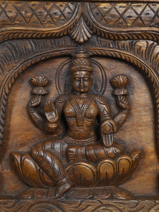 Lakshmi's Panel Pooja Mandhir Floral Design 37"