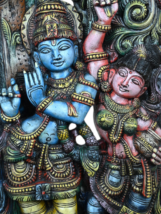 Large Radha Krishna statue 60"
