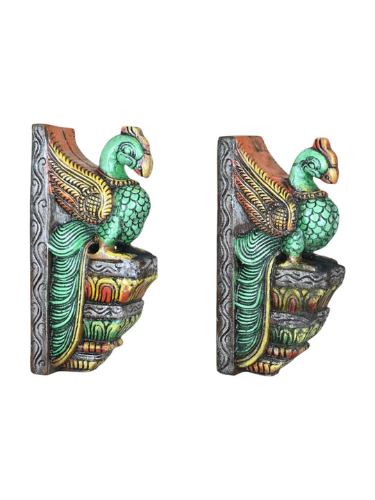 Parrot Wooden Wall Brackets 12"