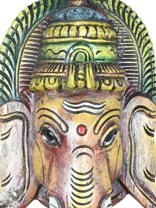 Lord Ganesha Face Wall Mount 12"