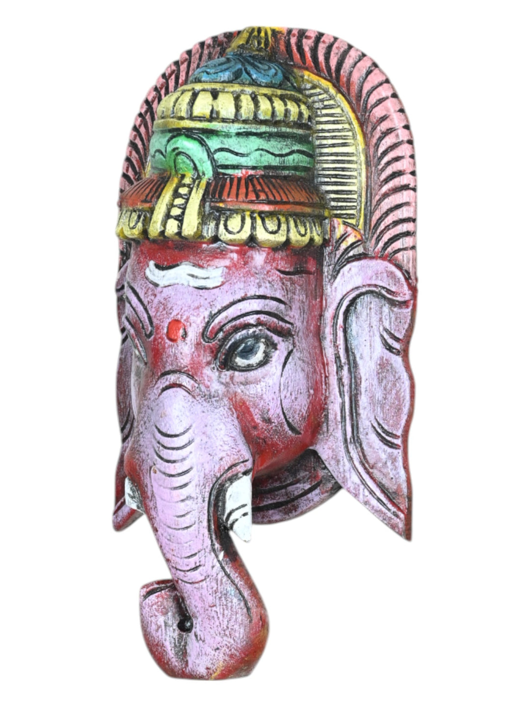 wooden ganesha wall hanging