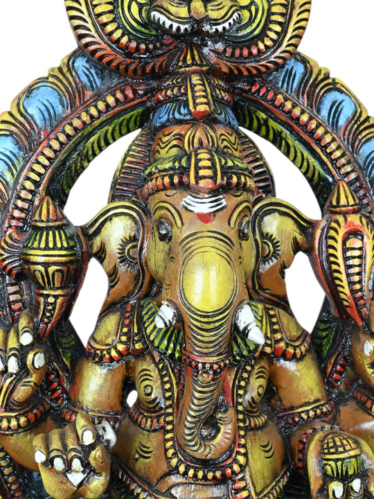 Lord Ganesha With Mahakala Arch 30"