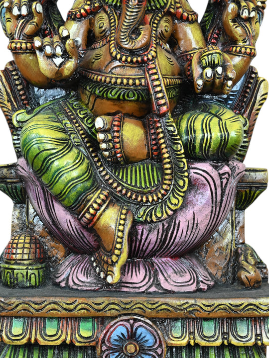 Lord Ganesha With Mahakala Arch 30"