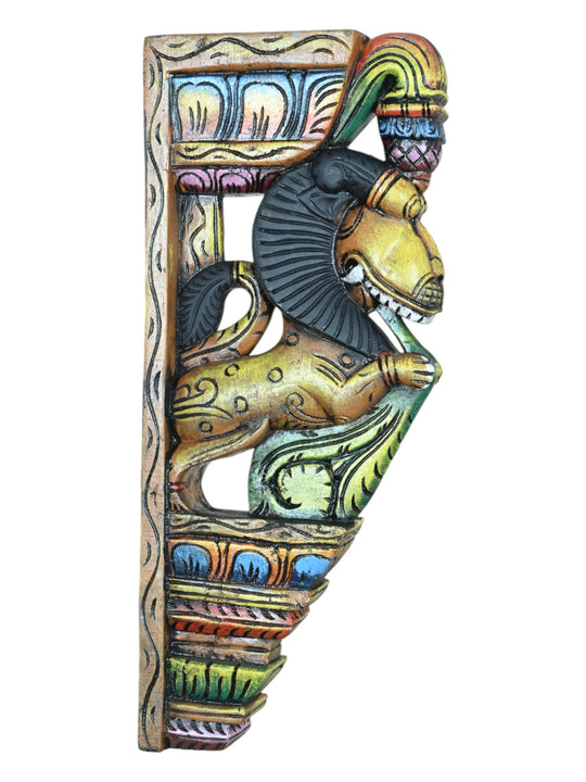 Golden colored Yali Wall Brackets 18"