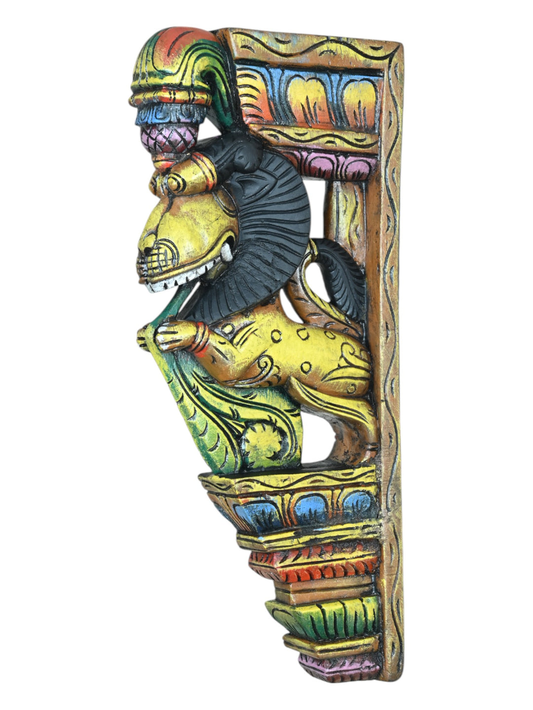 Golden colored Yali Wall Brackets 18"