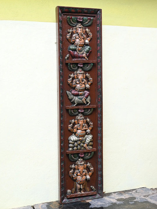 wooden ganpati decoration
