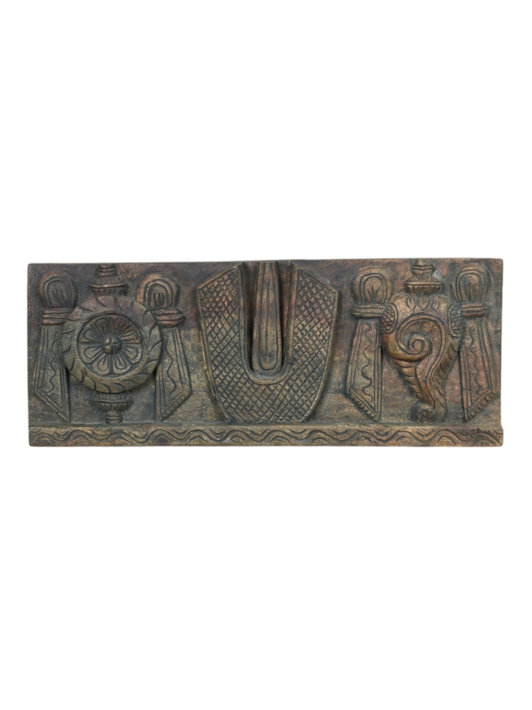 decorative wood panels for shanku chakra namam