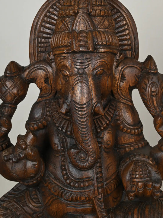 Ganesh With Mooshika Vahana 24"