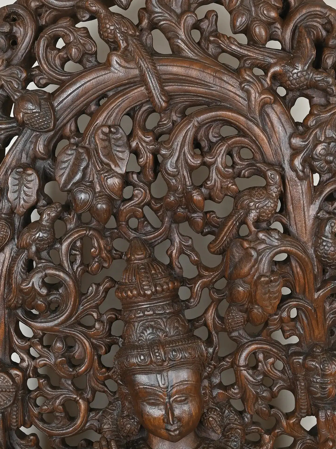 Large Krishna statue Standing On Lotus With Cows 72"
