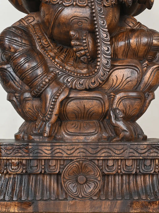 3 Feet Ganapathy Statue In Lalaitasana Posture