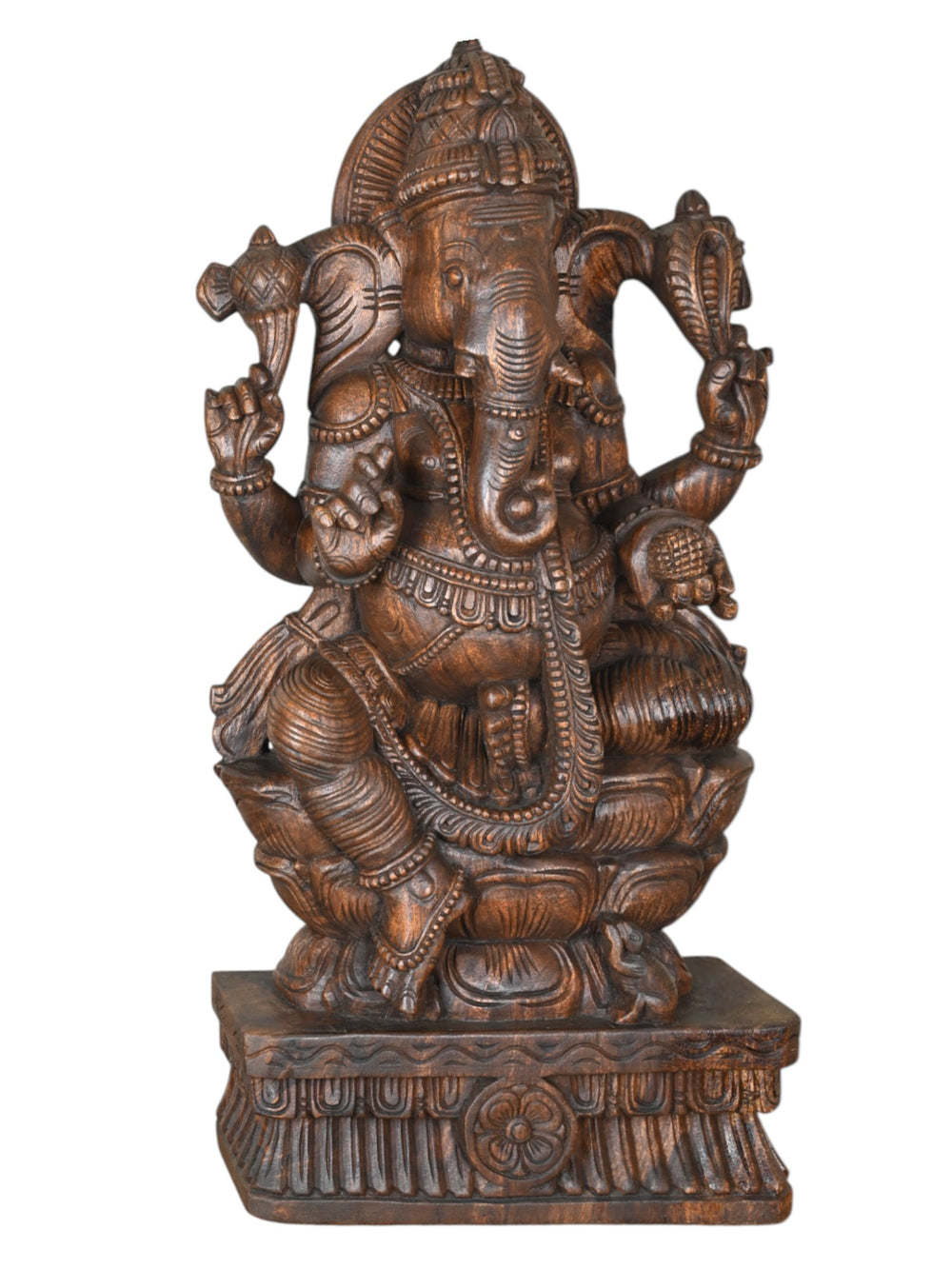 wooden vinayaka statue