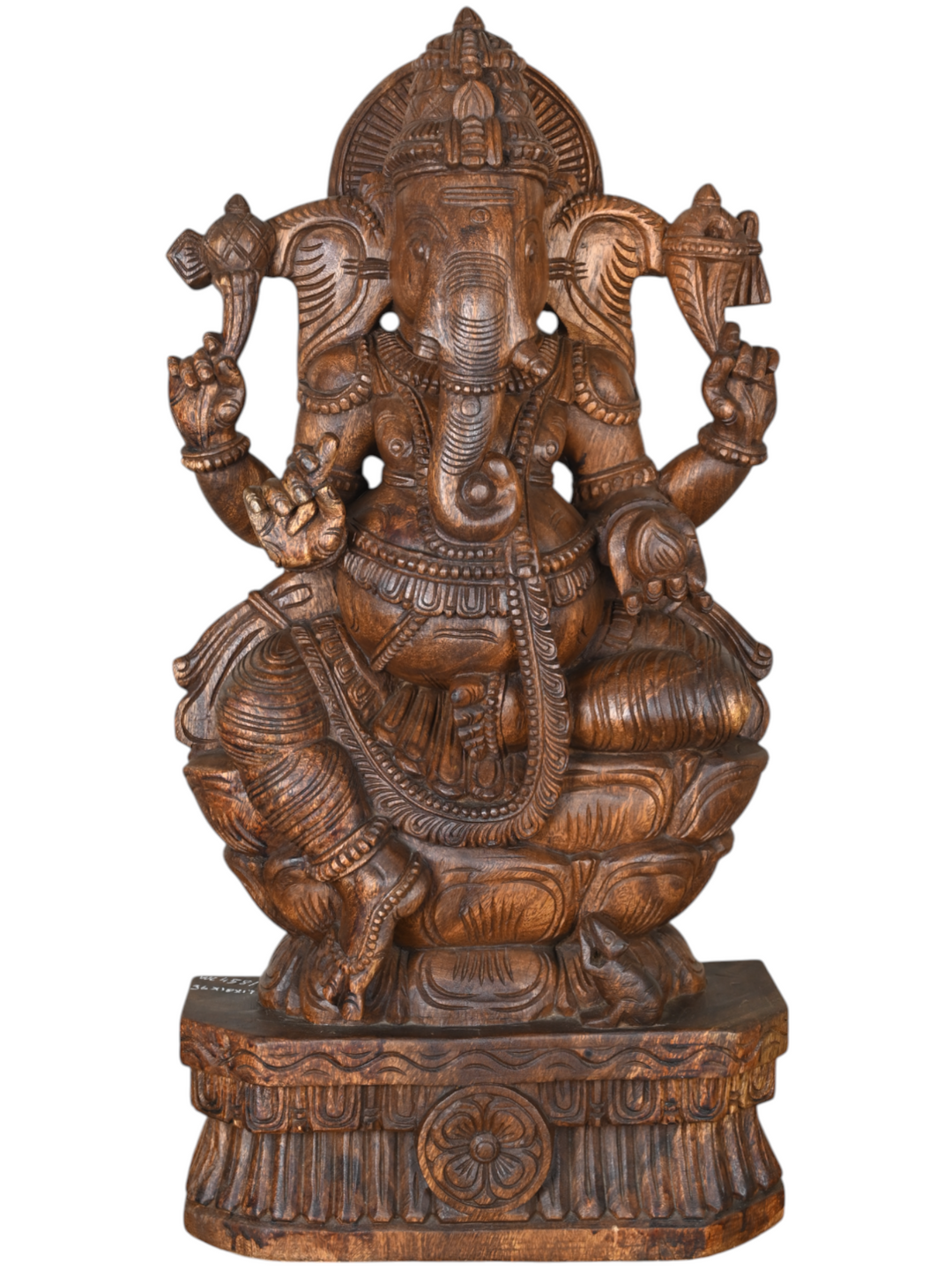 Ganesh vaagai Wooden Statue
