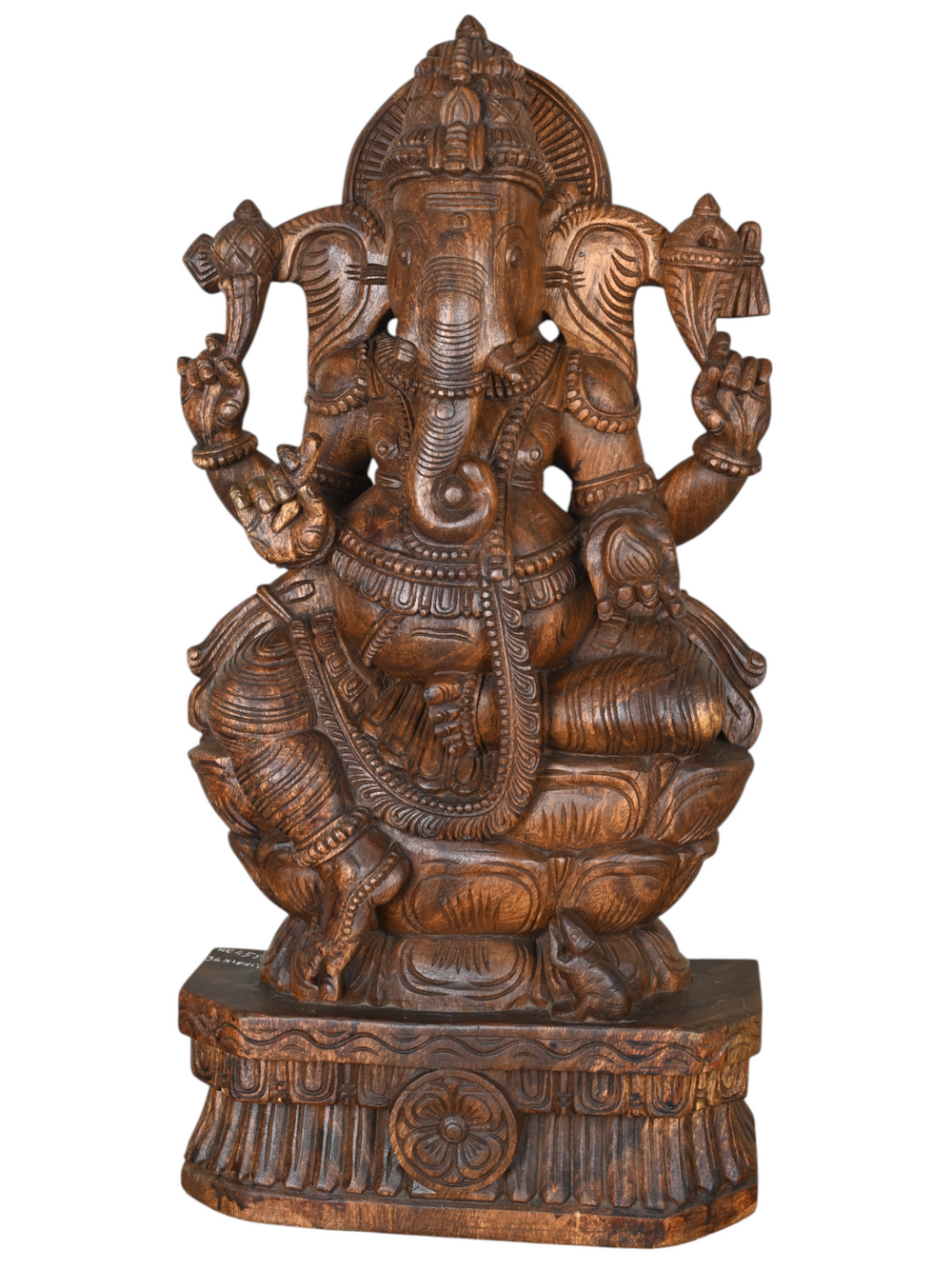 Ganesh vaagai Wooden Statue