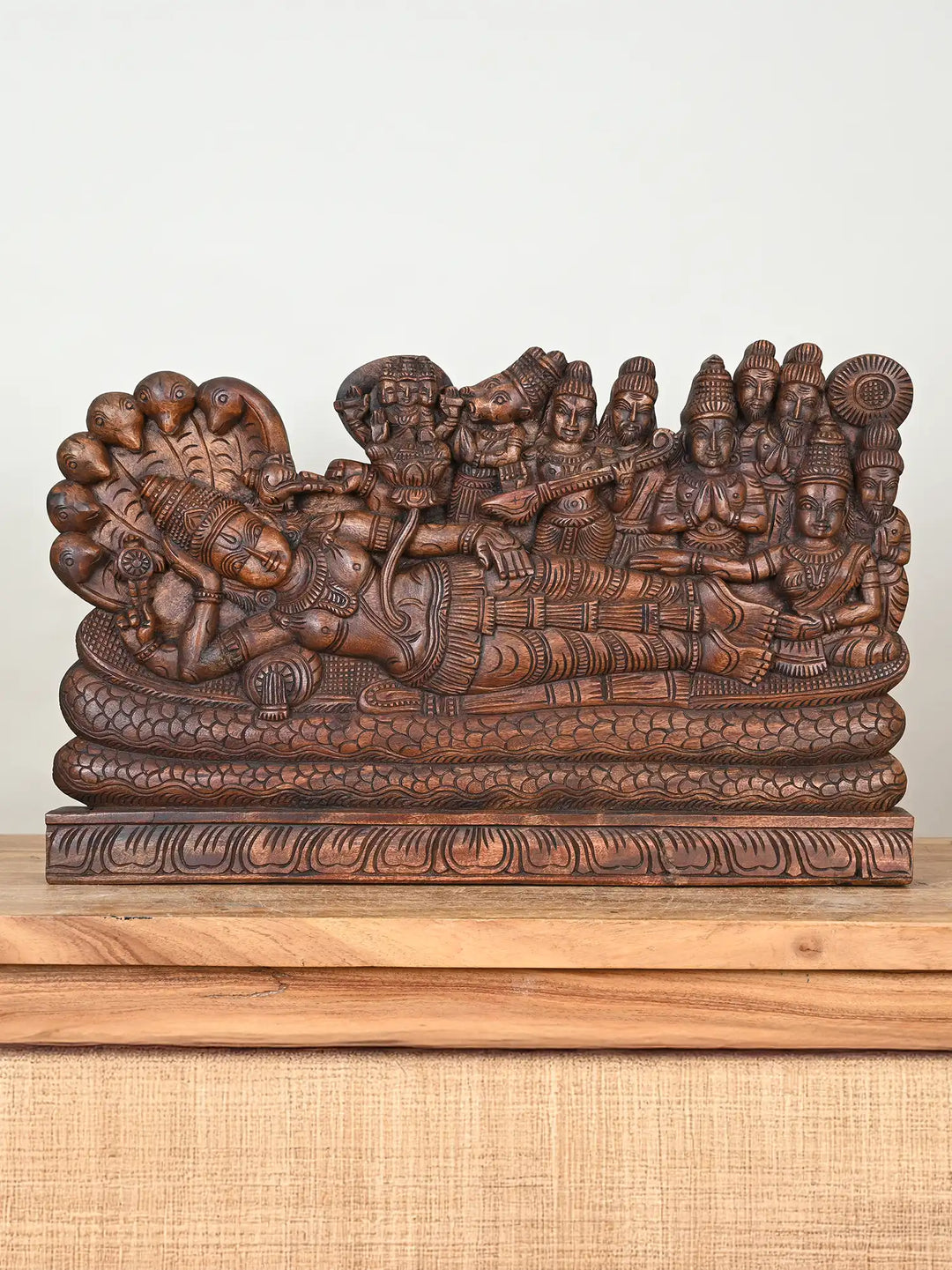 Wooden Ranganathar wall panel