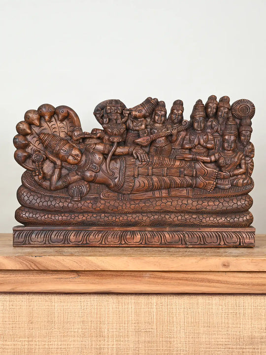 Wooden Ranganathar wall panel