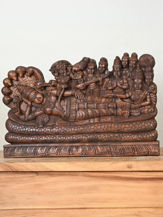 Wooden Ranganathar wall panel