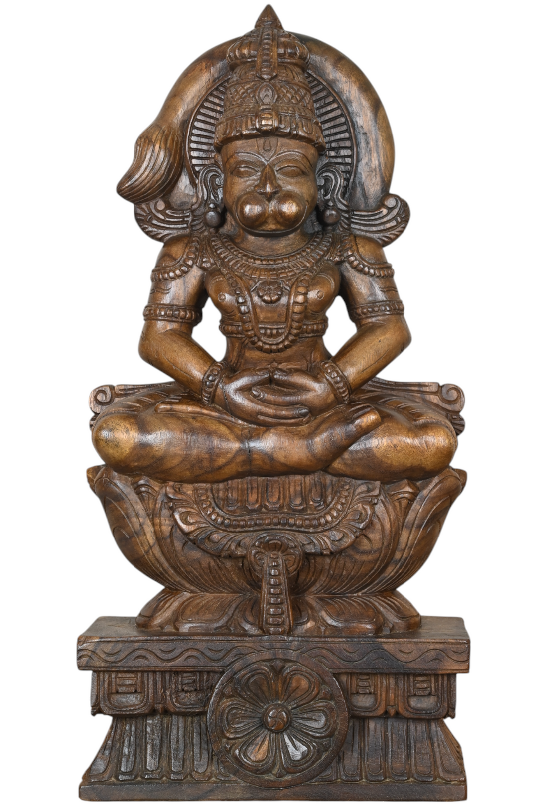 Natural Vaagai Wood Hanuman
