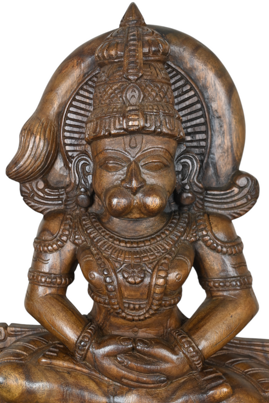 Natural Vaagai Wood Hanuman