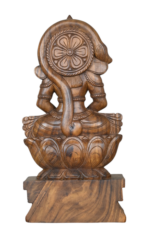 Hanuman Wooden Statue in Natural Finish– 25"