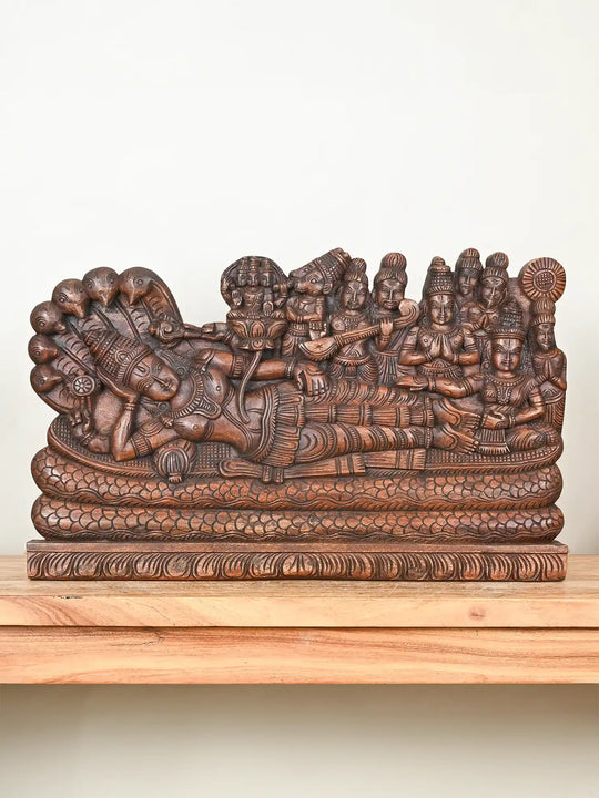 Sri Ranganatha Swamy Seated on Adishesha 15"