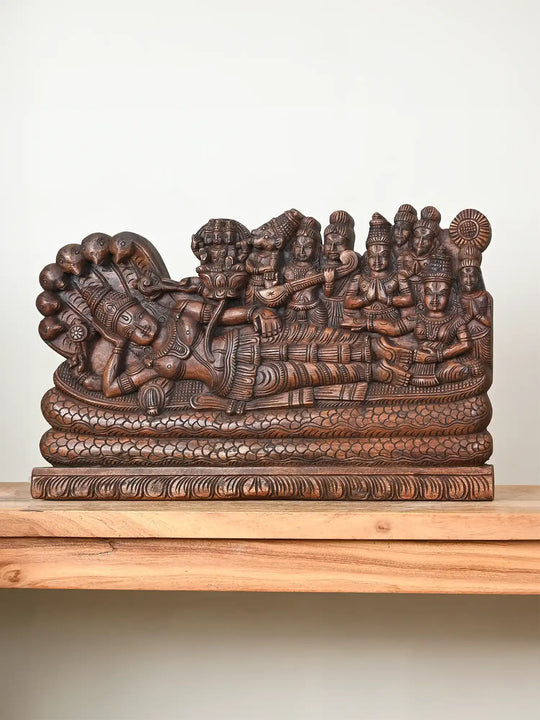 Sri Ranganatha Swamy Seated on Adishesha 15"