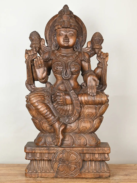 wooden Lakshmi Devi vigraham