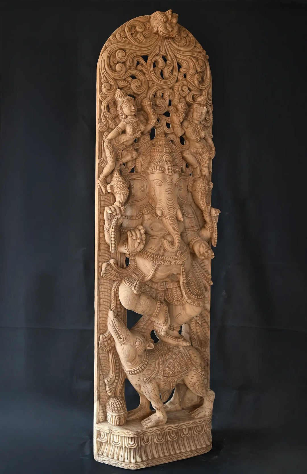 wooden ganpati decoration