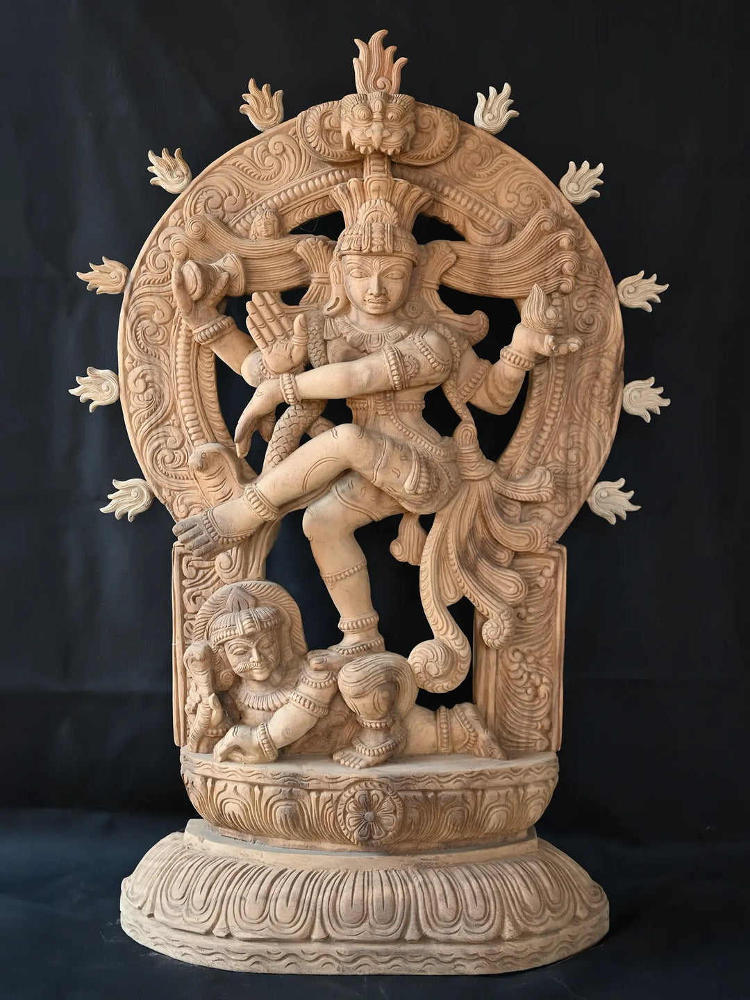 Wooden Nataraja statue