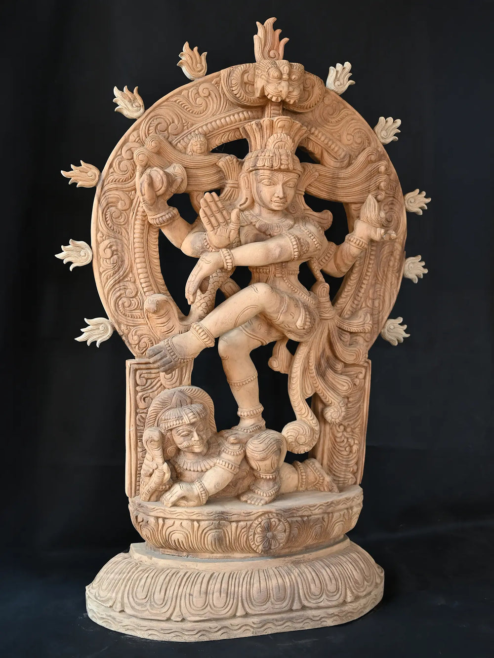 Wooden Nataraja statue