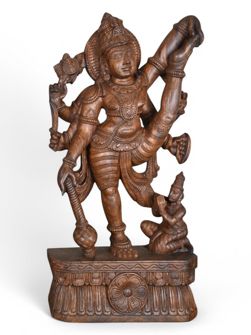 Wooden Lord Ulagalantha Perumal statue