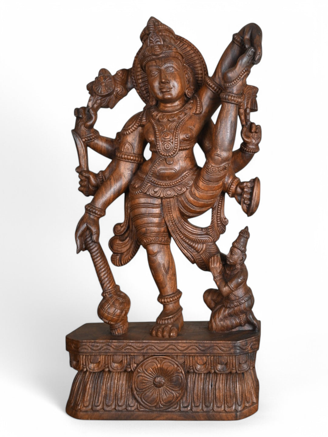 Wooden Lord Ulagalantha Perumal statue