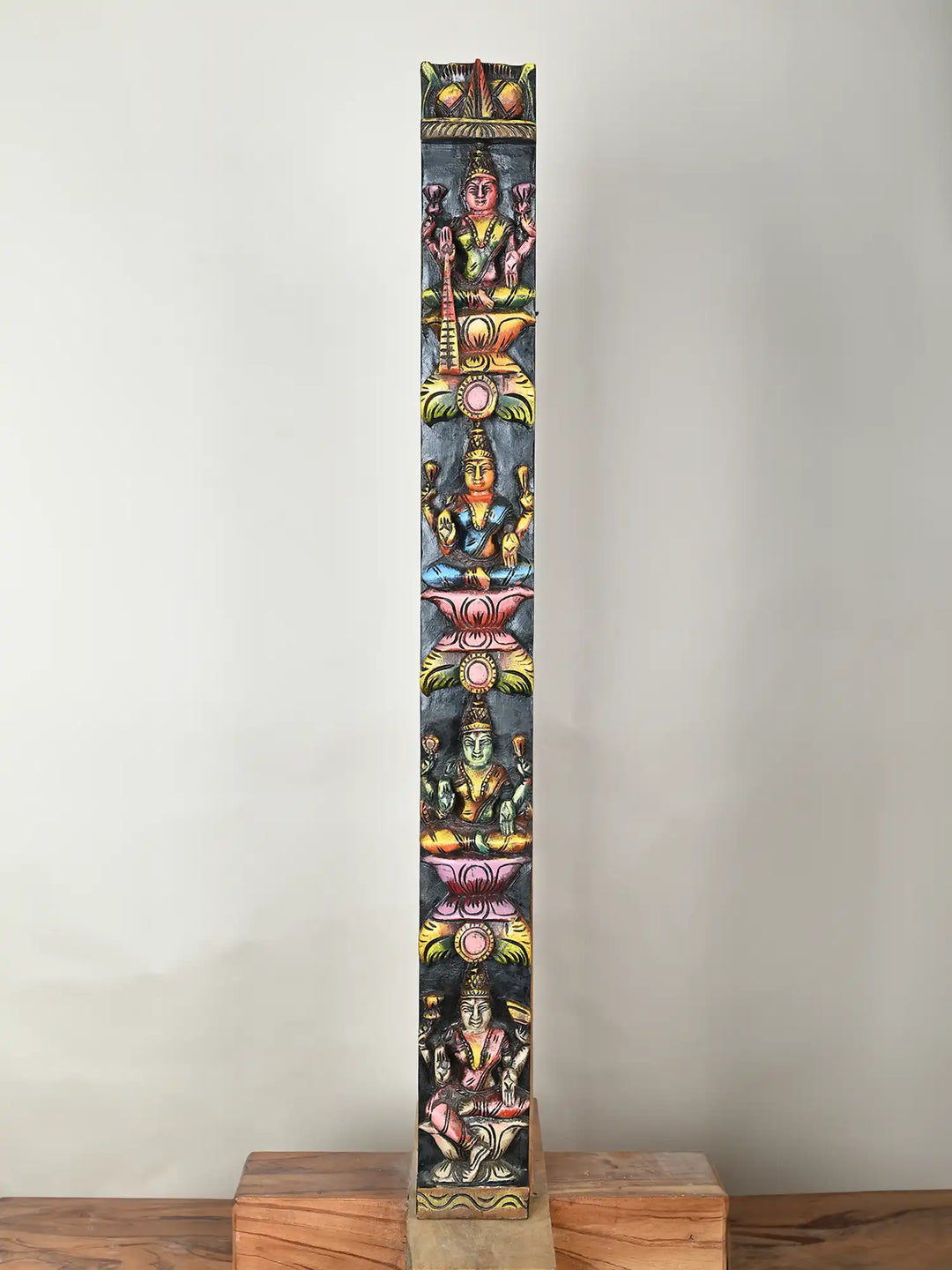 Astalakshmi Wooden Vertical Wall Panel 