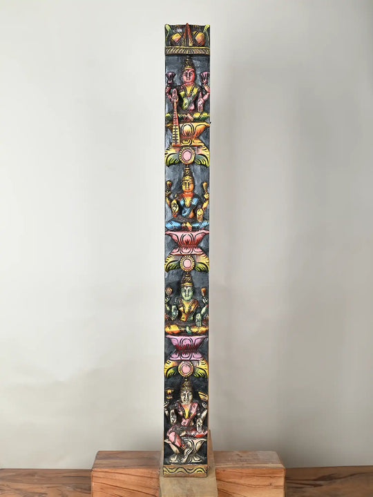 Astalakshmi Wooden Vertical Wall Panel 