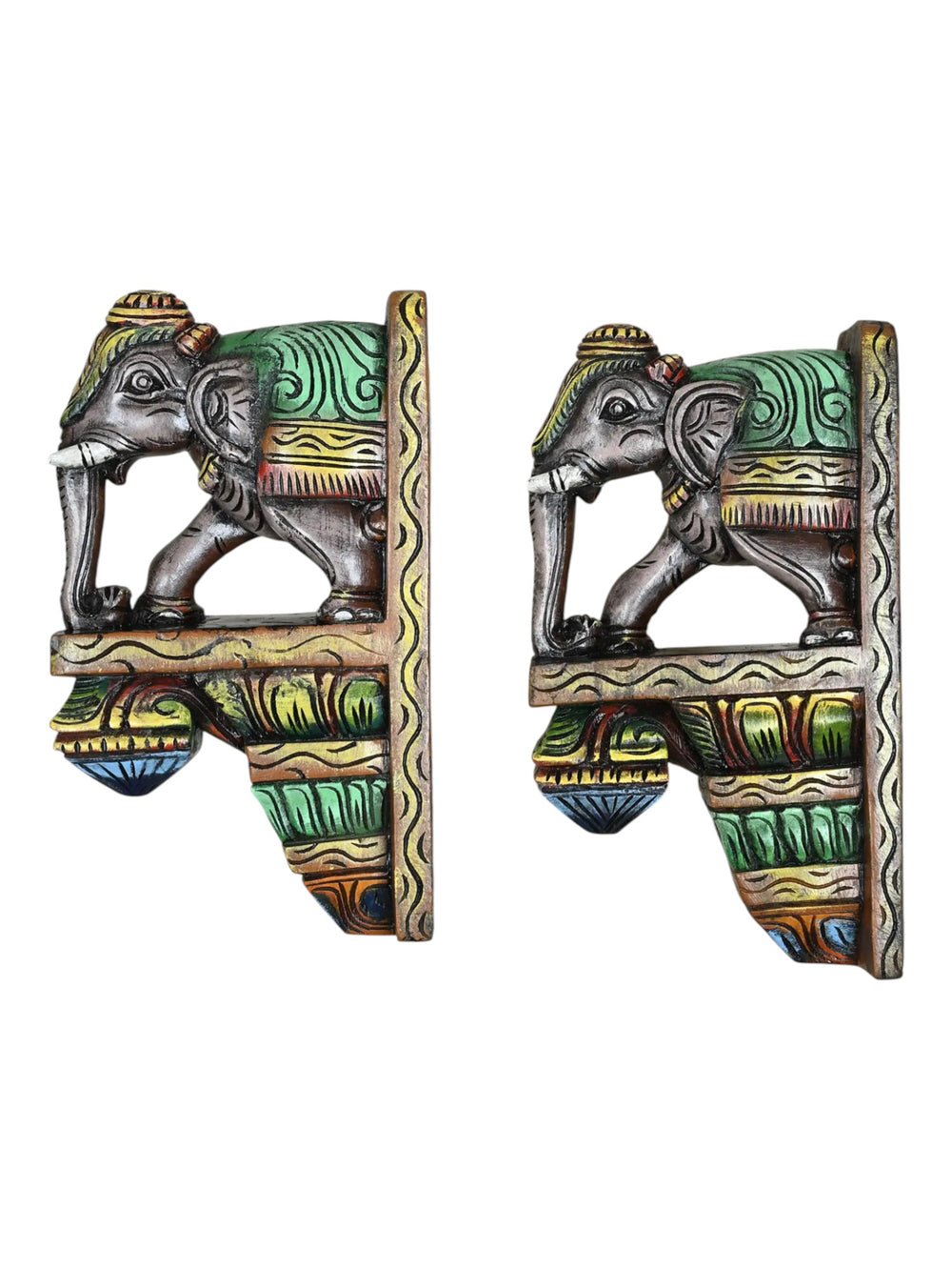 Decorative Elephant Wall Brackets 15"
