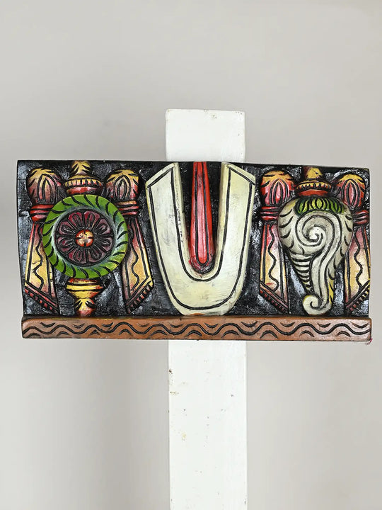 Thirunamam with Shanka Chakra – Horizontal Wooden