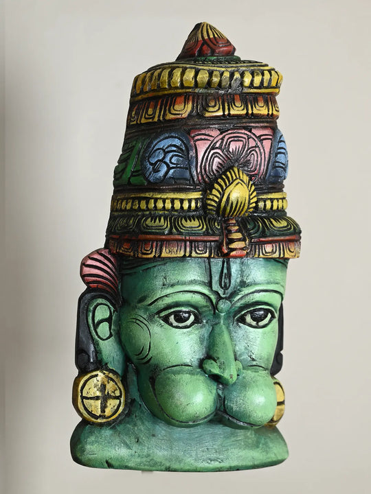 Hanuman wooden face mask