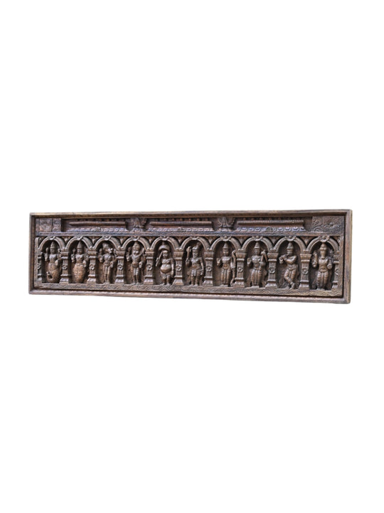 dashavatar wooden panel