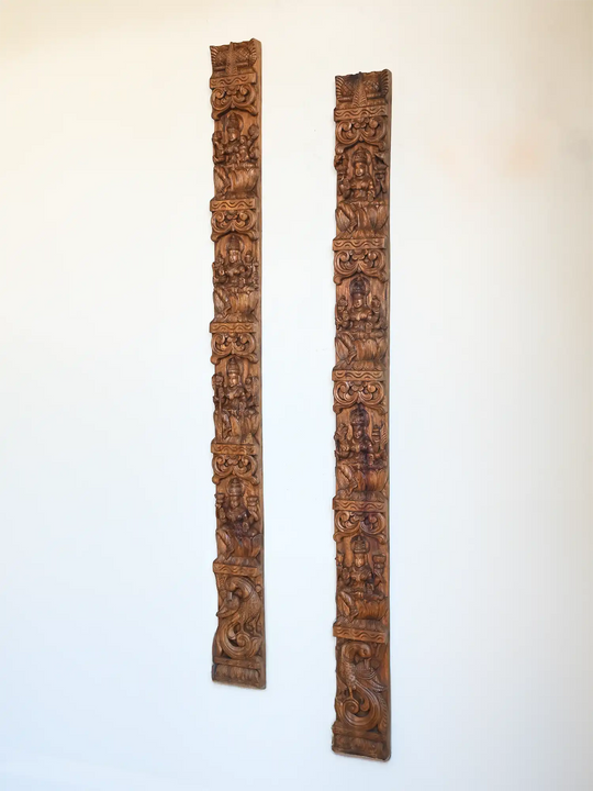  Astalakshmi wooden Wall Panel