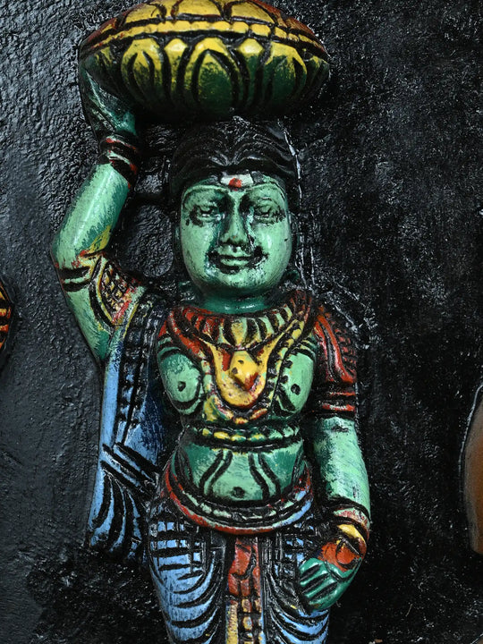 Lord Ganpathi in Three Forms Wall Mount 12"