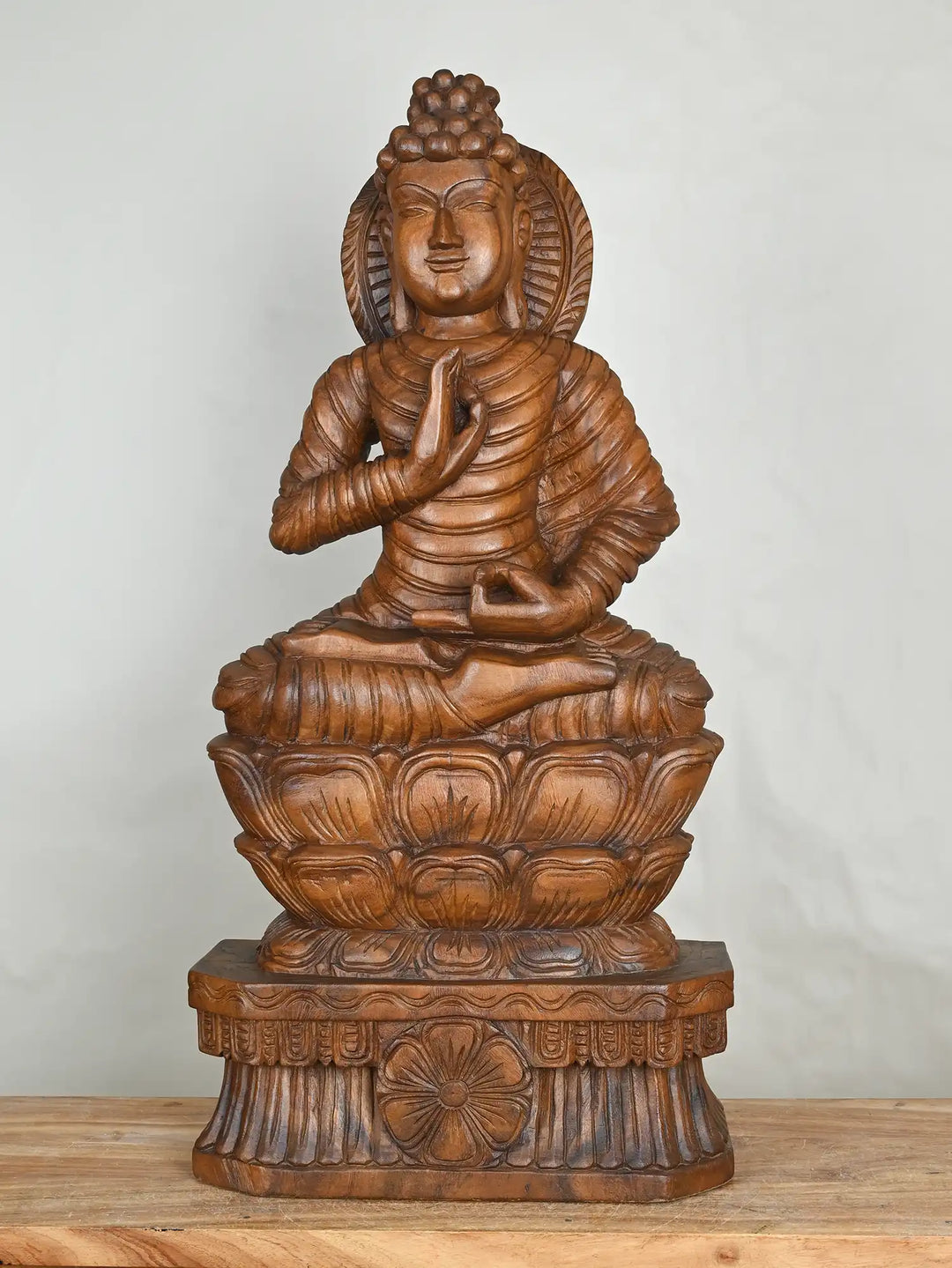 Buddha wooden statue