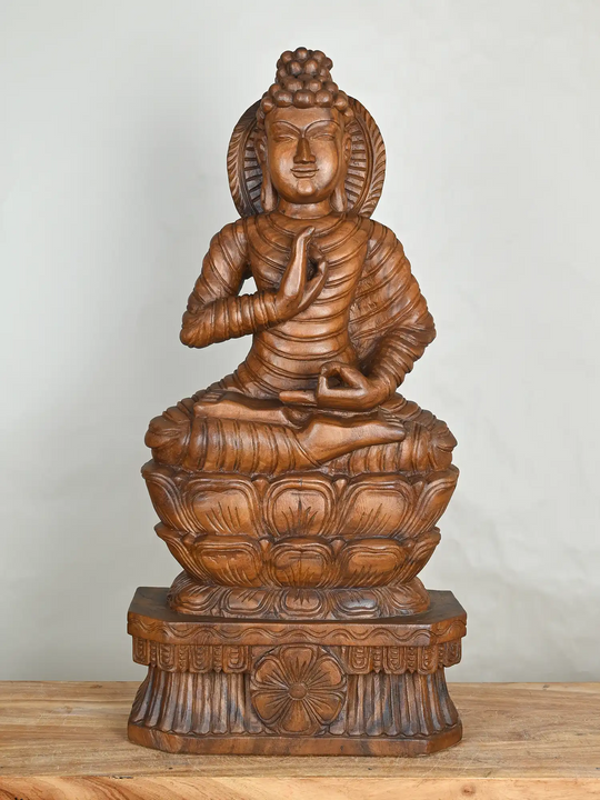 Buddha wooden statue