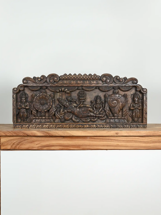 Padmanathar wood panel for wall decor 